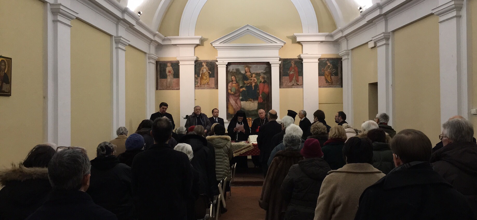 INCONTRO AL CENTRO SAN MARTINO DI PERUGIA DI UNA PRECEDENTESETTIMANA PREGHIERA UNITA DEI CRISTIANI