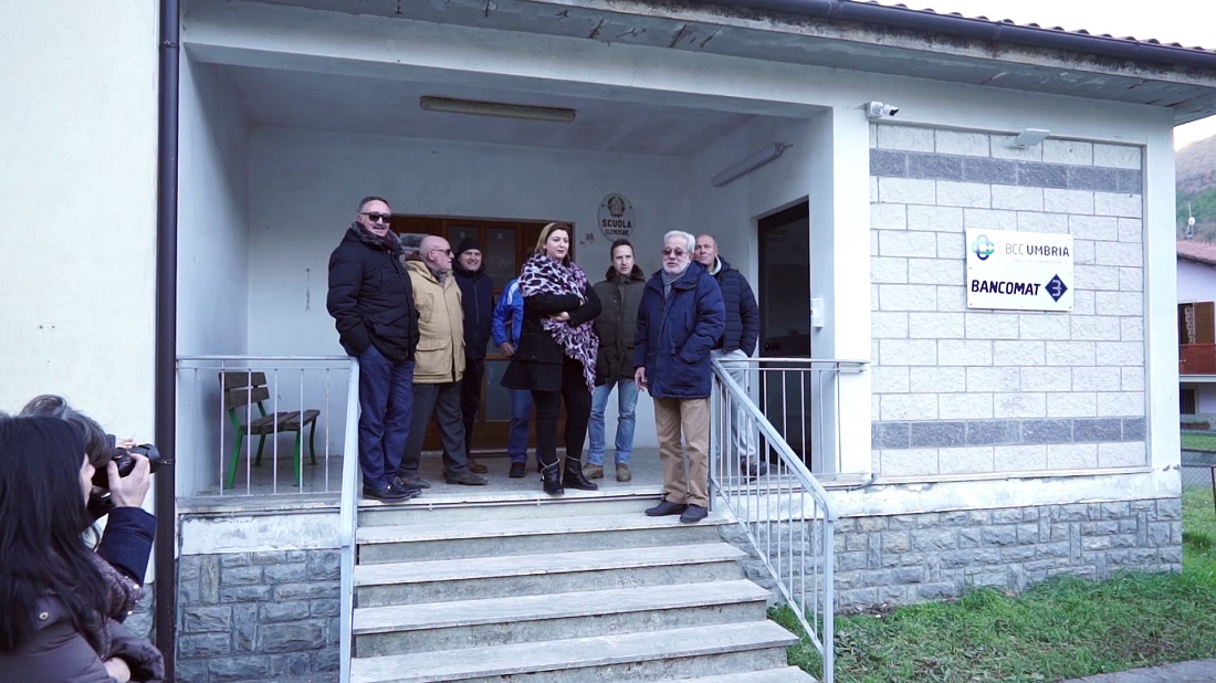 Inaugurazione del nuovo bancomat