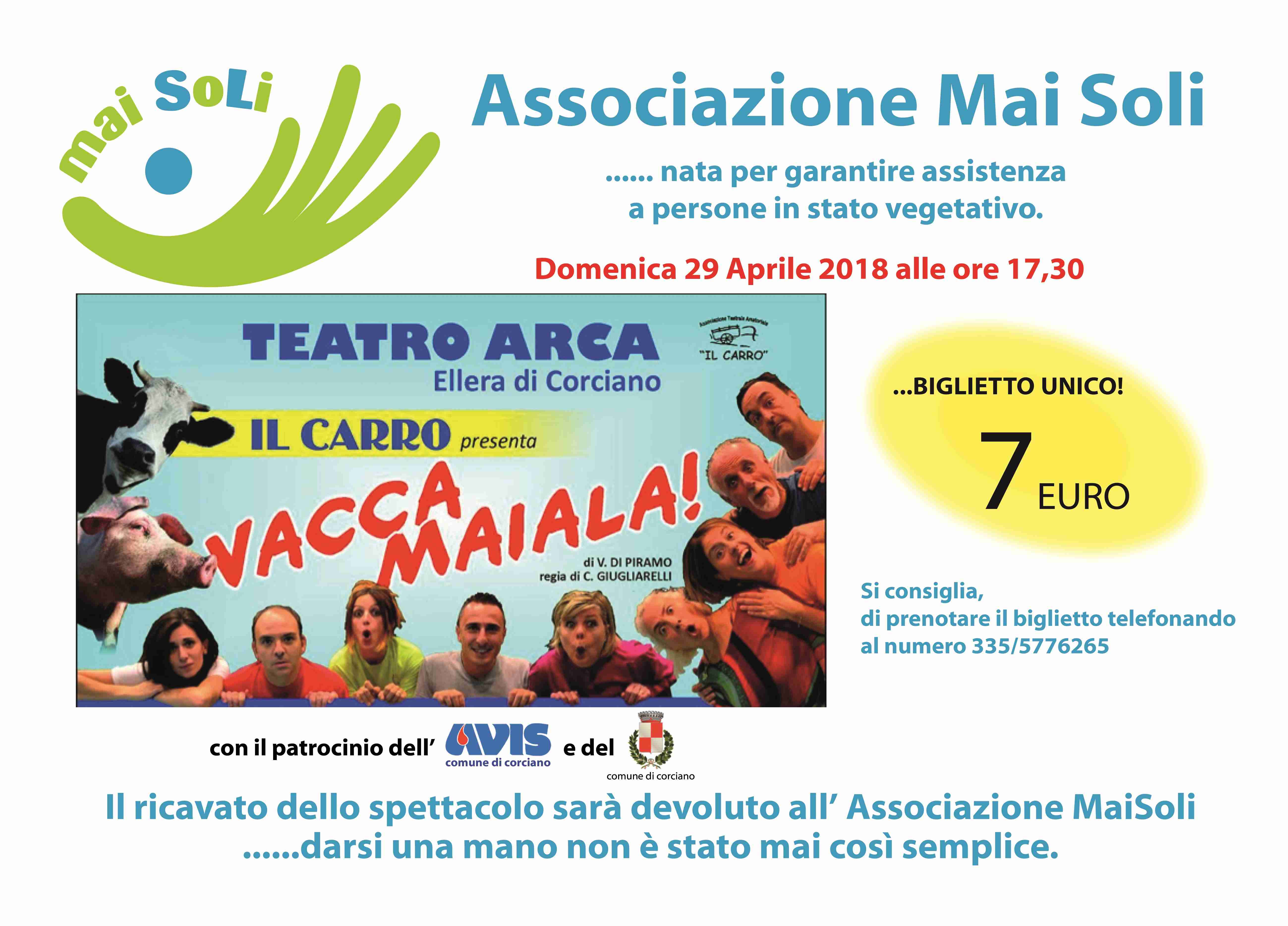 Invito Associazione Mai Soli