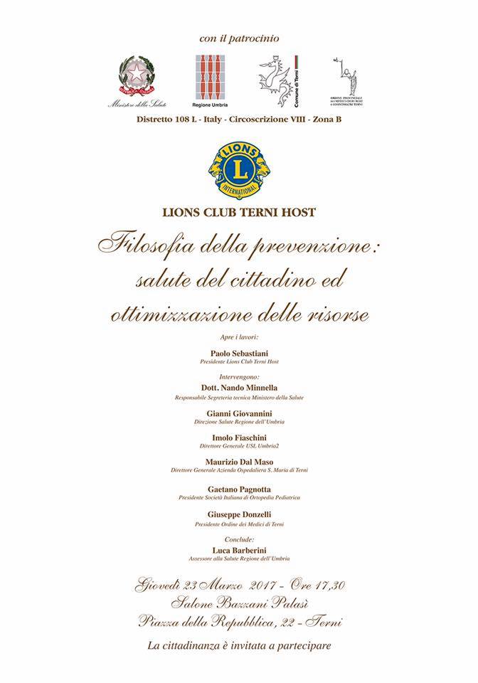Invito Lions 23 marzo