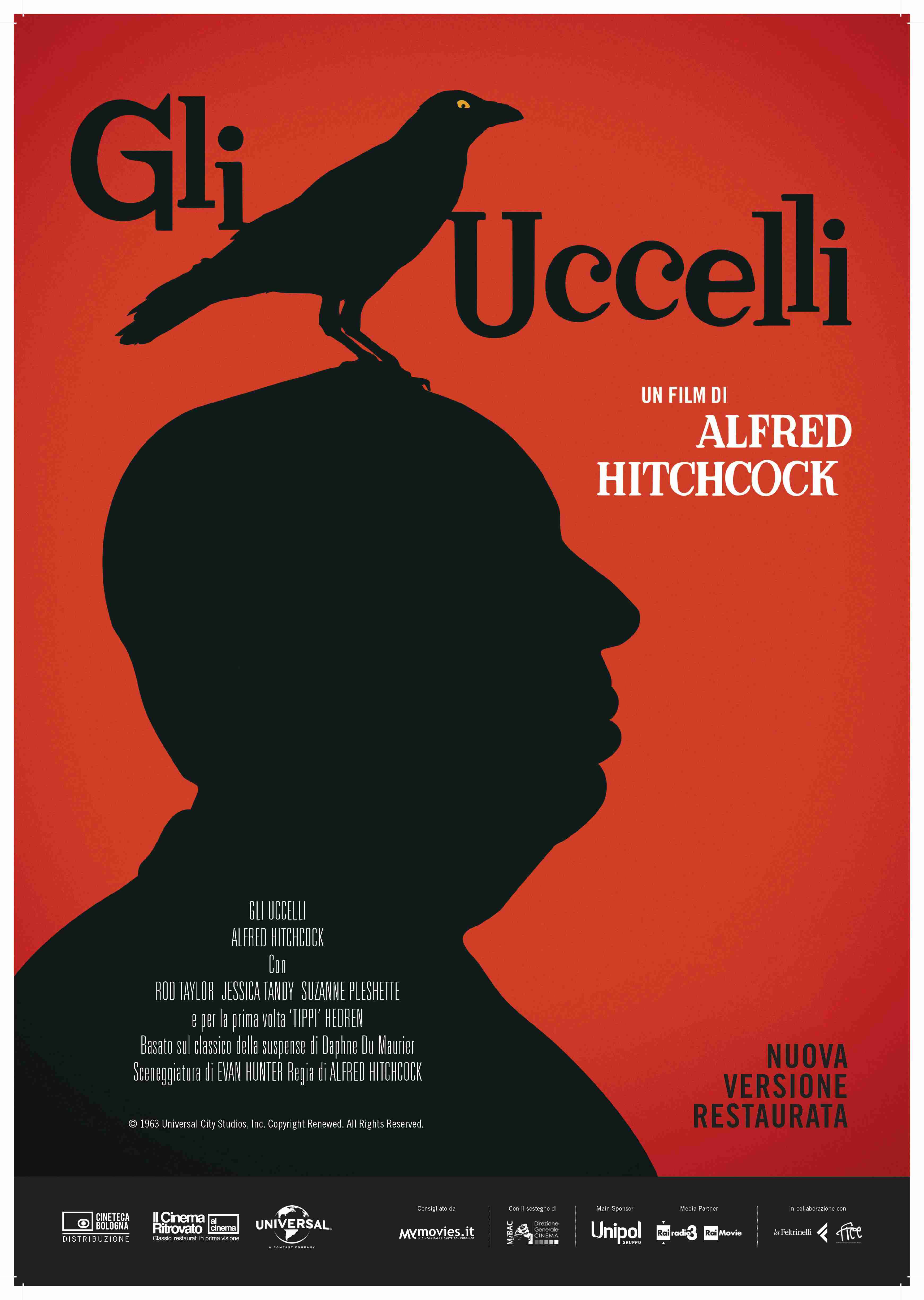 Locandina Gli uccelli 28X40