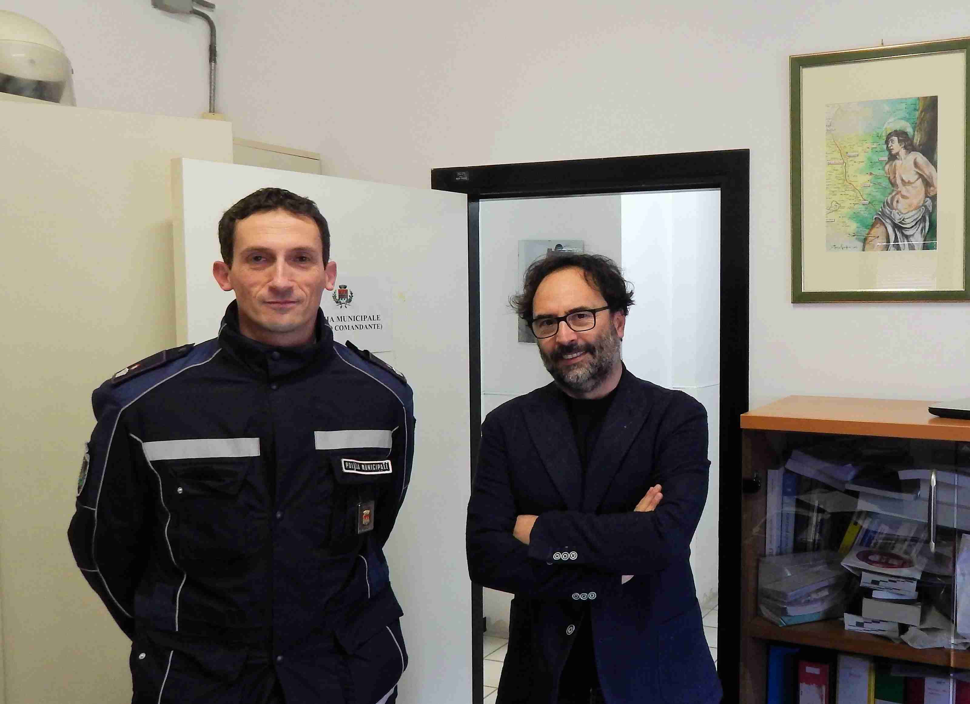 Sindaco Carizia e comandante Tacchia