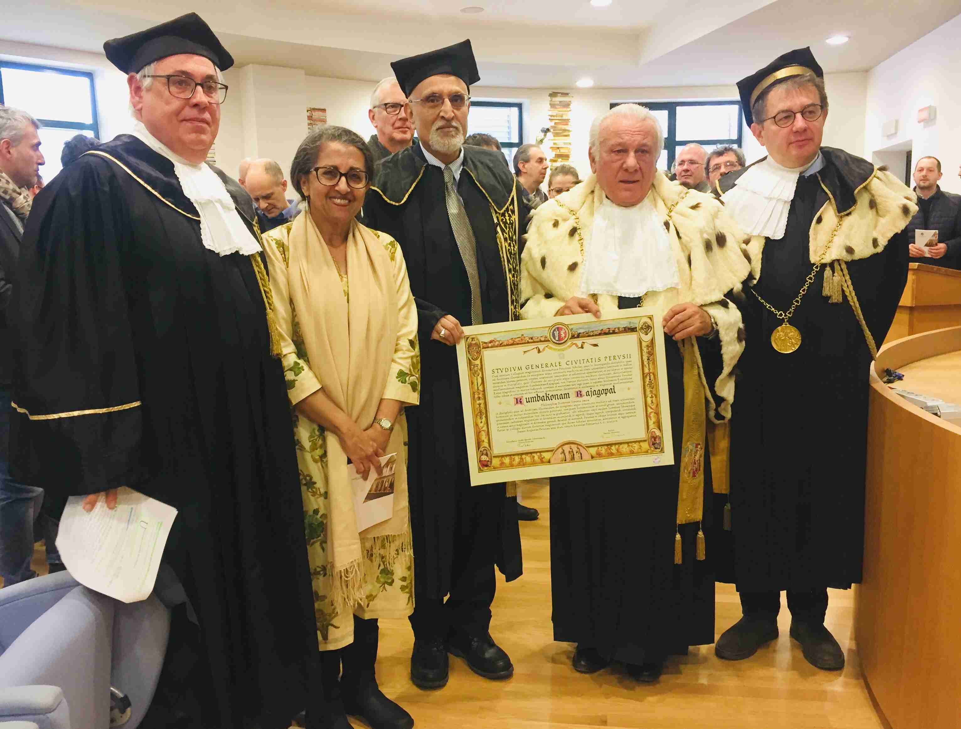da sx cardelli moglieRajagopal Rajagopal Moriconi saccomandi