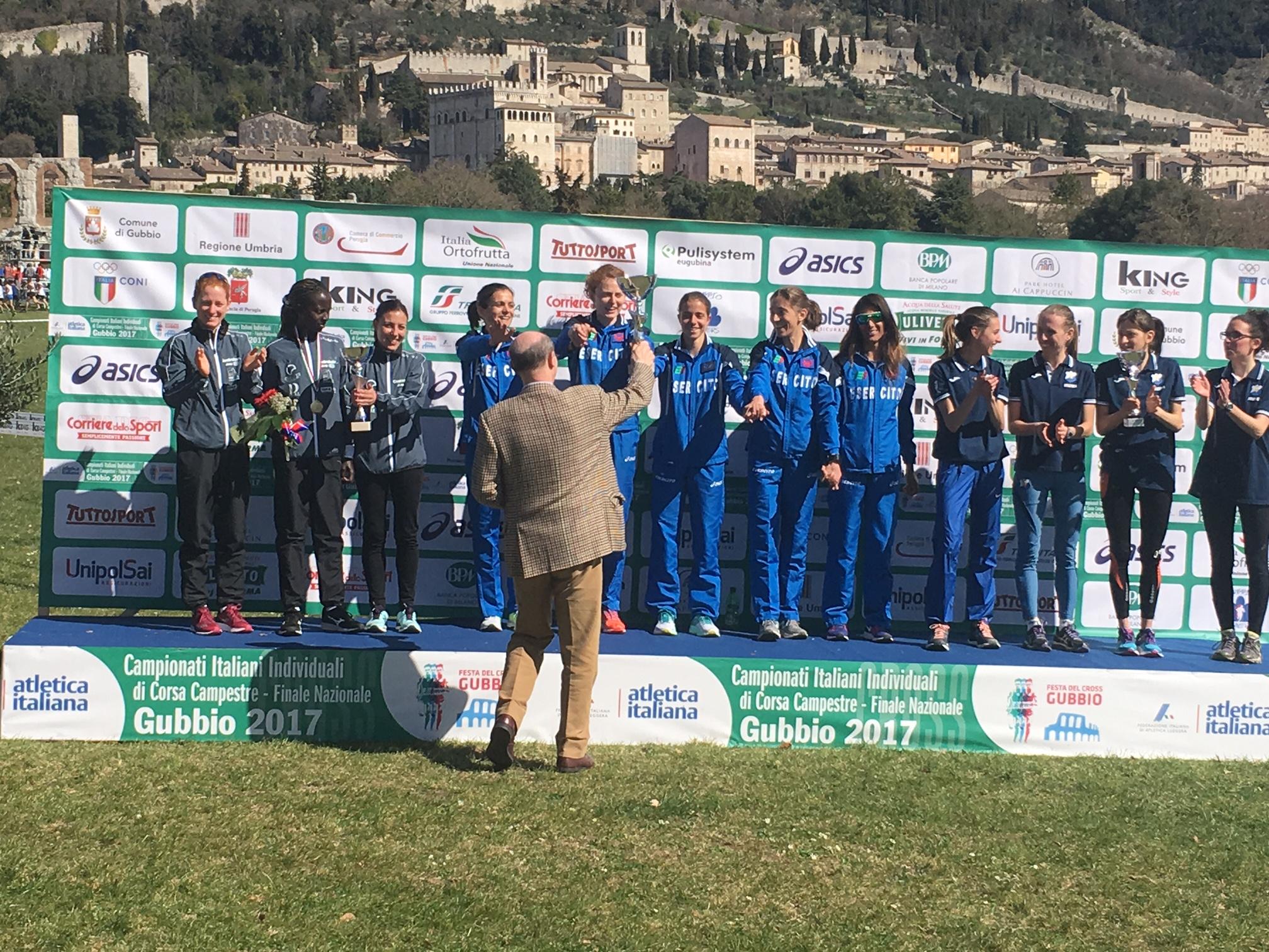 podio senior donne gubbio
