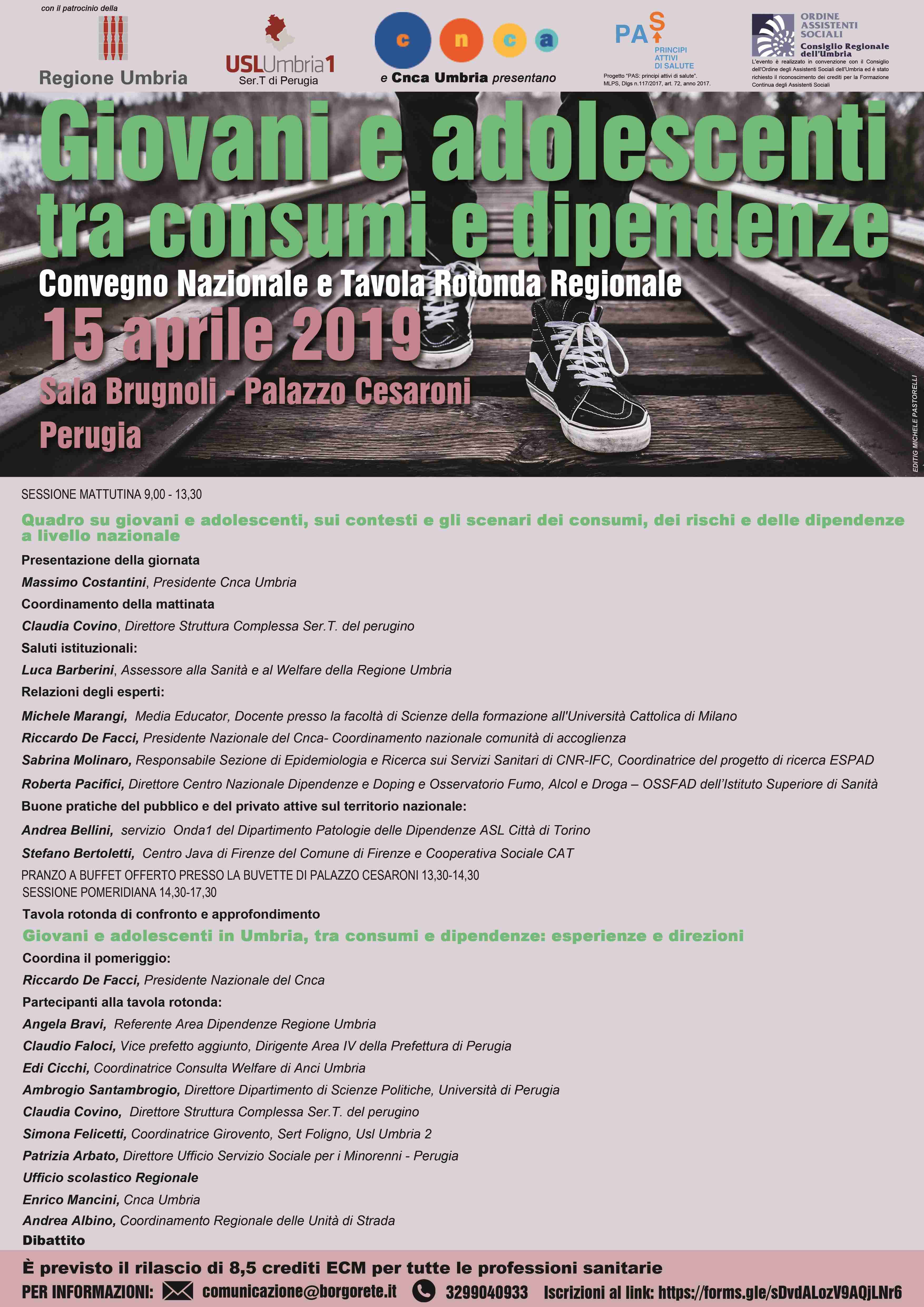 Giovani e adolescenti tra consumi e dipendenze MANIFESTO