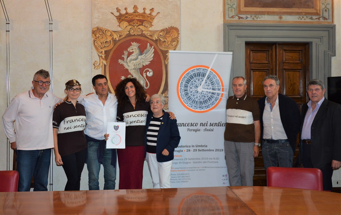 Gli organizzatori di Francesco nei sentieri con Clara Pastorelli