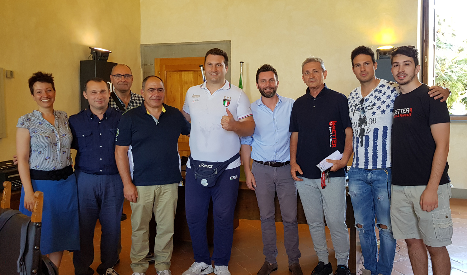 Italia Ungheria di boxe Roberto Cammarelle con la Giunta castiglionese 1