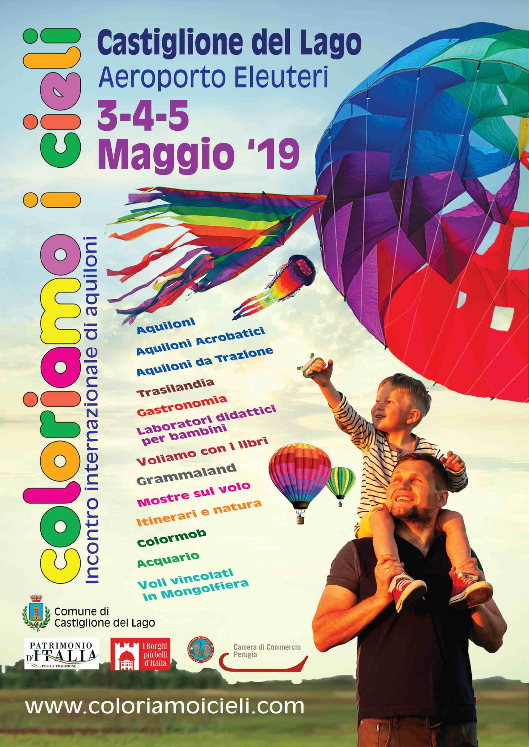Locandina Coloriamo i Cieli 2019