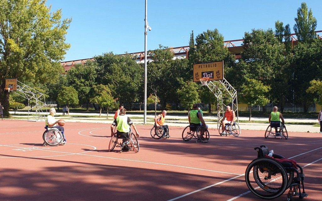 basket in carrozzina
