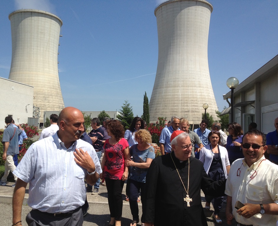 card bassetti in visita alla centrale enel pietrafitta