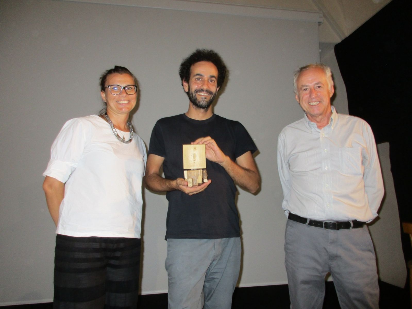 la20giornalista20russa20Vera20Schcherbakova20il20regista20Davide20Calvaresi20e20il20direttore20artistico20del20Calvi20Festival20Francesco20V