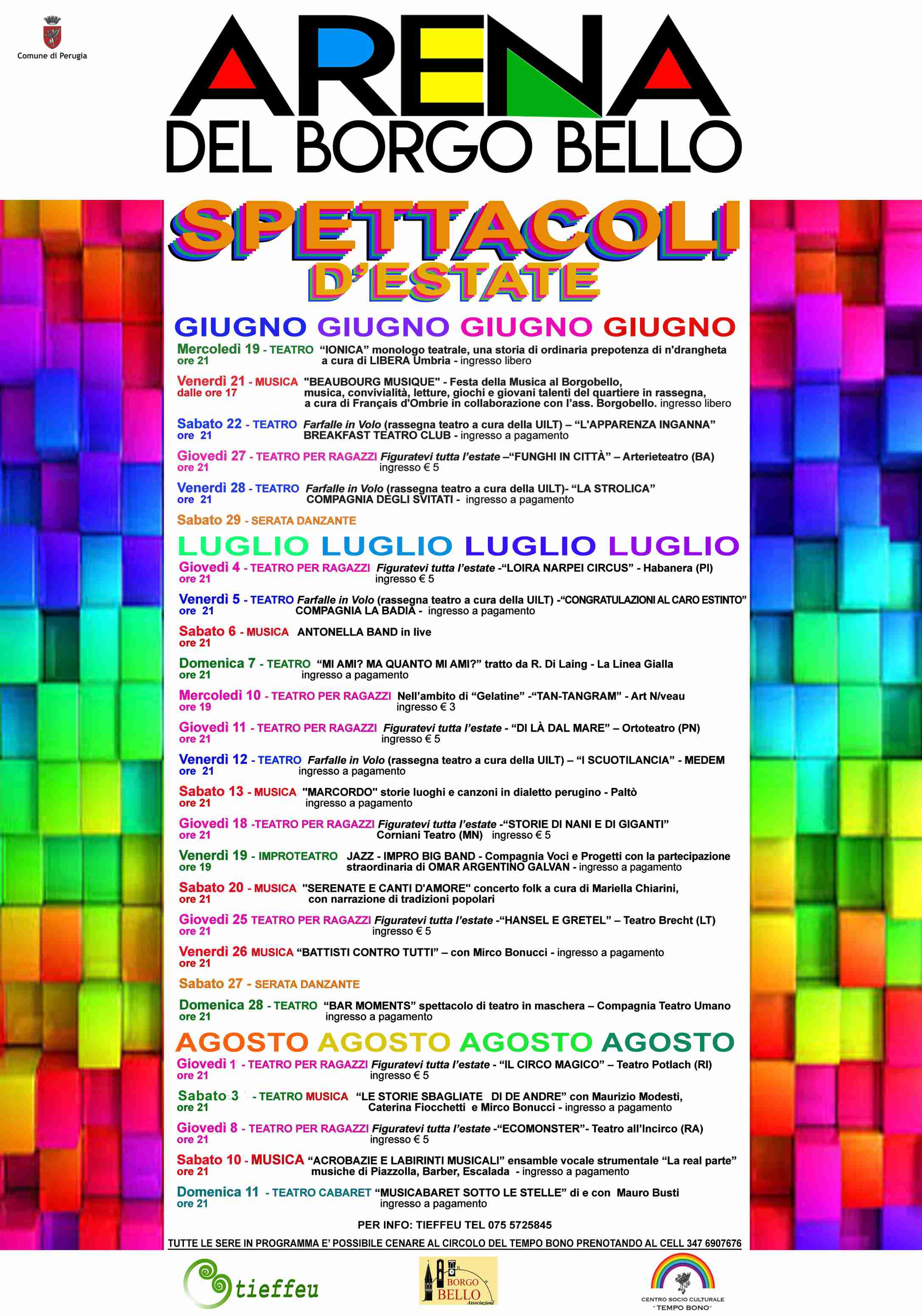 web arena borgobello PROGRAMMA ESTATE 2019