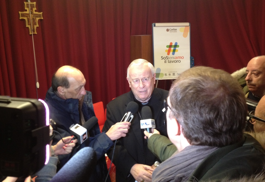 card bassetti a un recente incontro con operatori media perugini