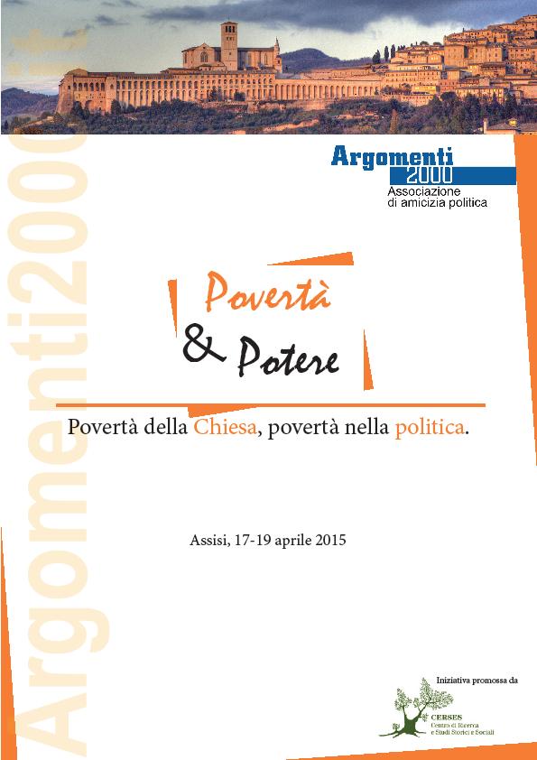 convegno assisi potere poverta