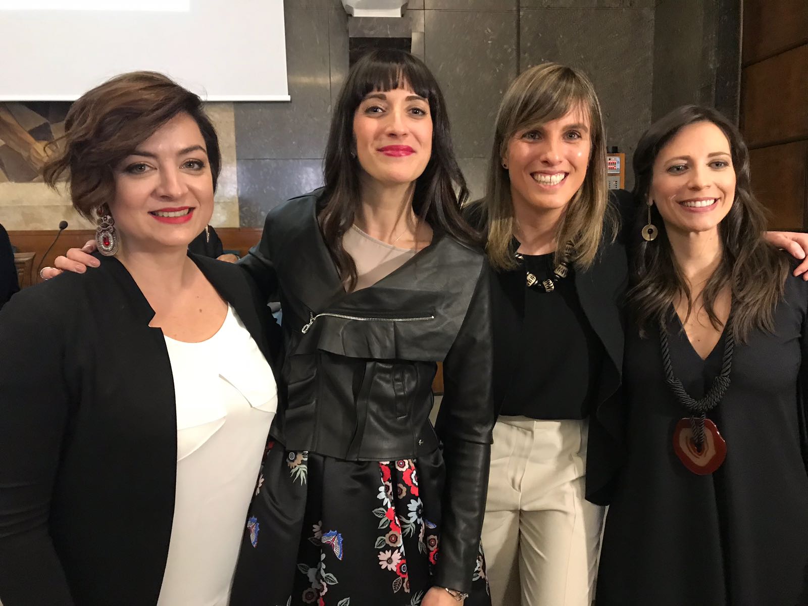 da sx Michela Sciurpa Ilaria Caporali Ilaria Baccarelli Cristina Colaiacovo