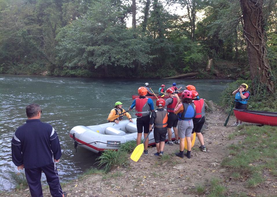 fiume e sport rafting