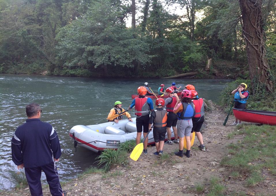 fiume e sport rafting