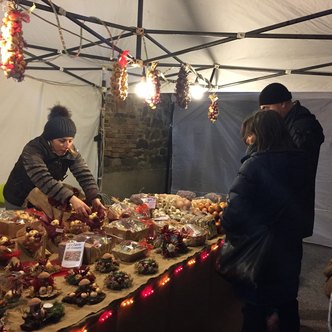 gli stand della cipolla