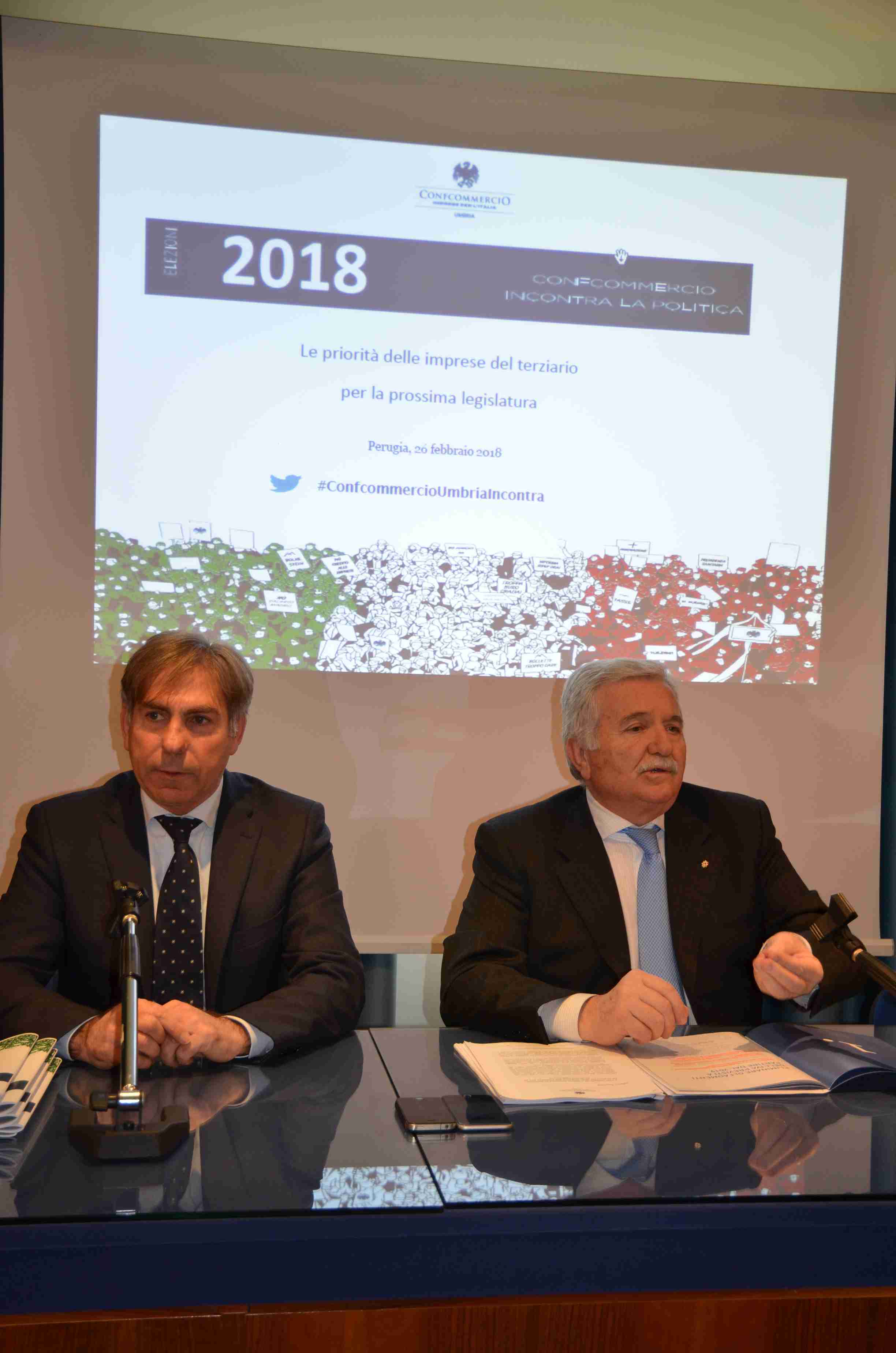 Confcommercio incontra la politica