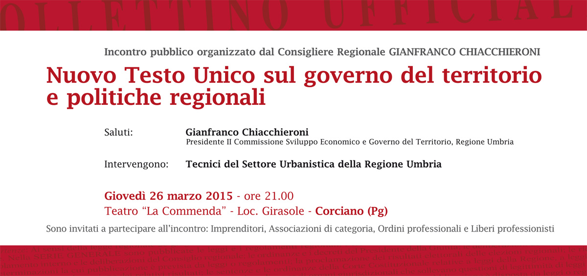 Corciano TU Urbanistica 26032015