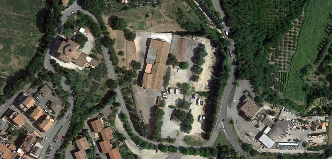 Crocefisso Todi Area Vista aerea