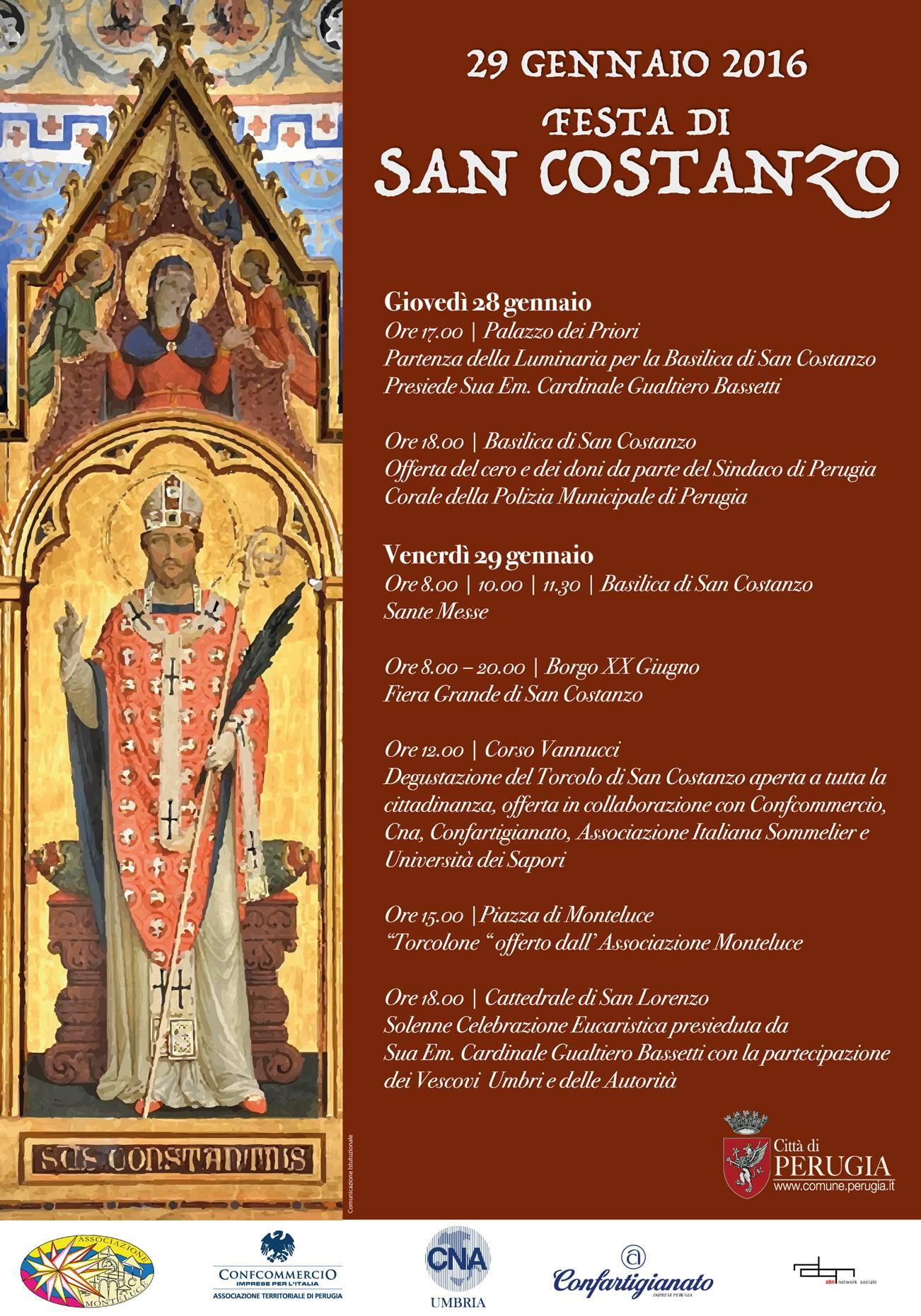 San Costanzo programma