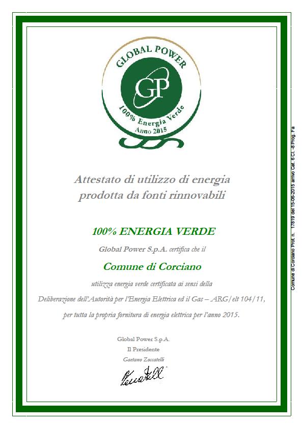 certificato corciano