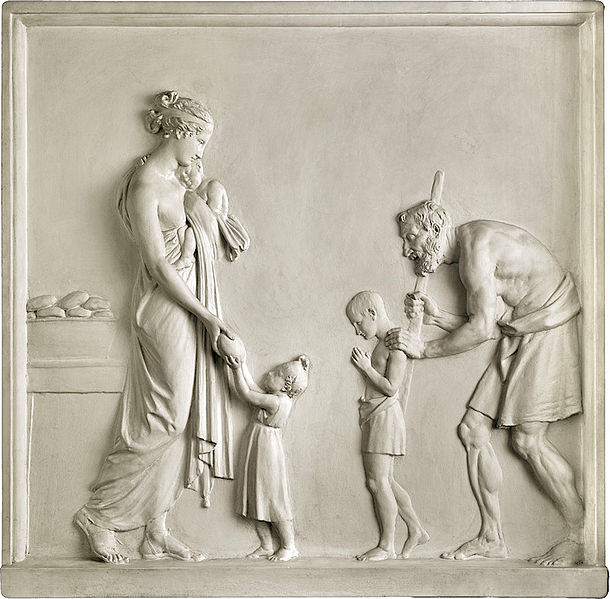 Gesso del Canova Dar da mangiare agli affamati 