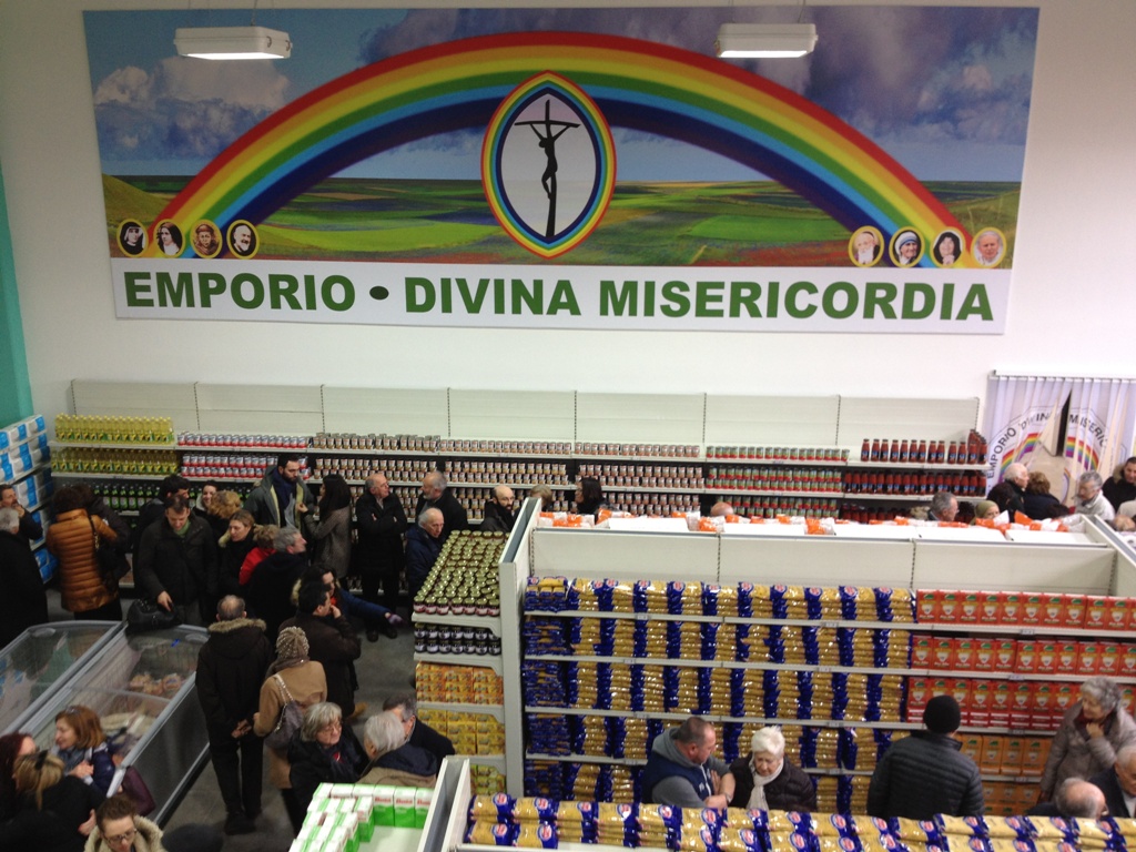 inaugurazione emporio caritas nella zona ind.le san sisto pg 13 mar 2016
