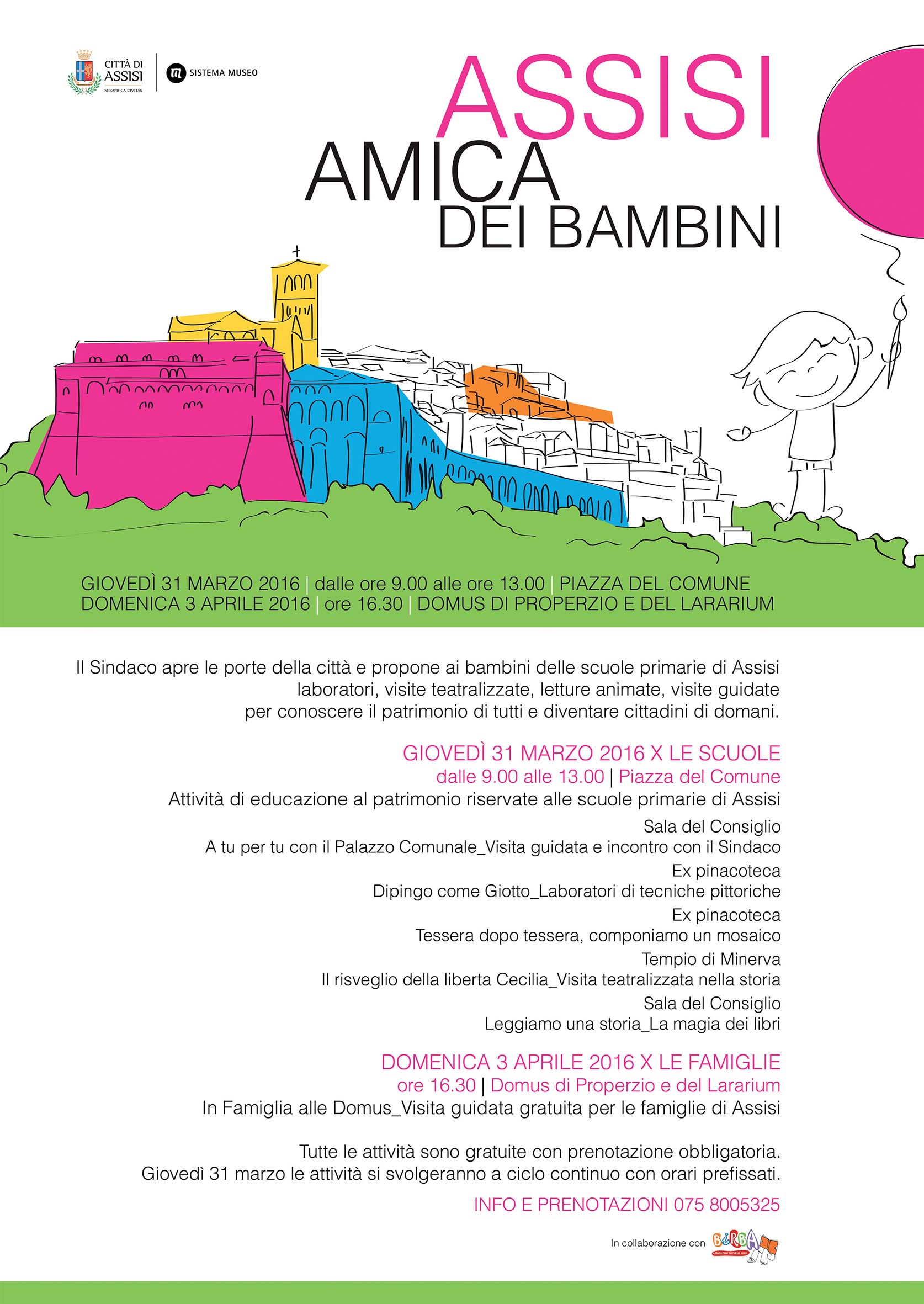 locandina Assisi Amica Bambini