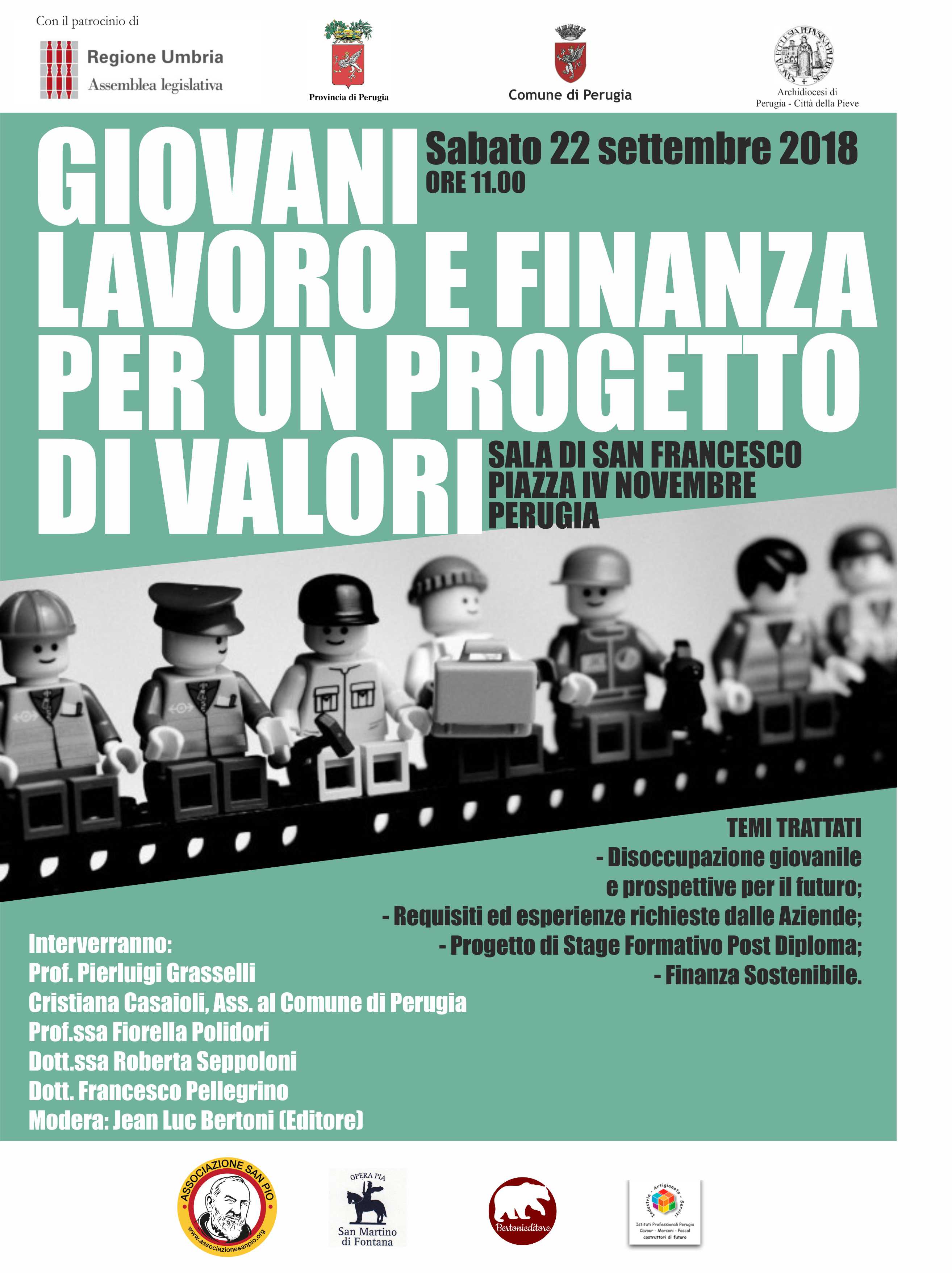 locandina incontro ass vol san pio da pietrelcina di pg del 22 set 2018