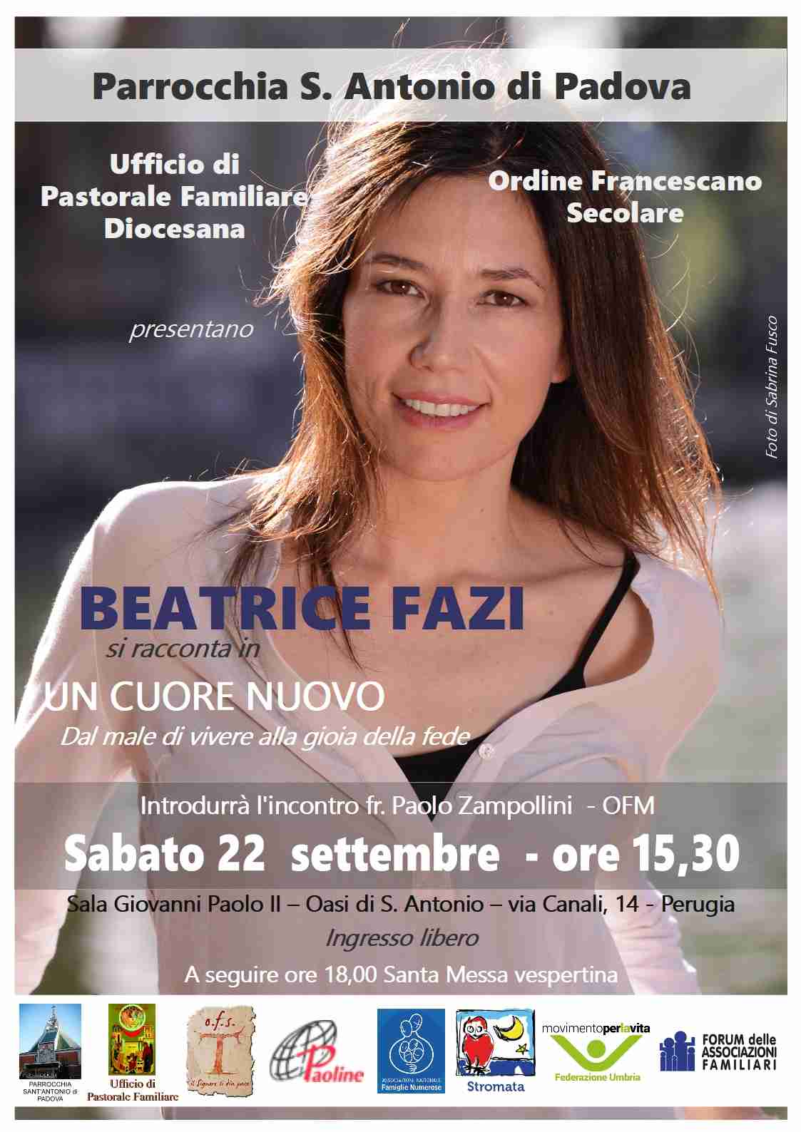 locandina incontro con lattrice beatrice fazi