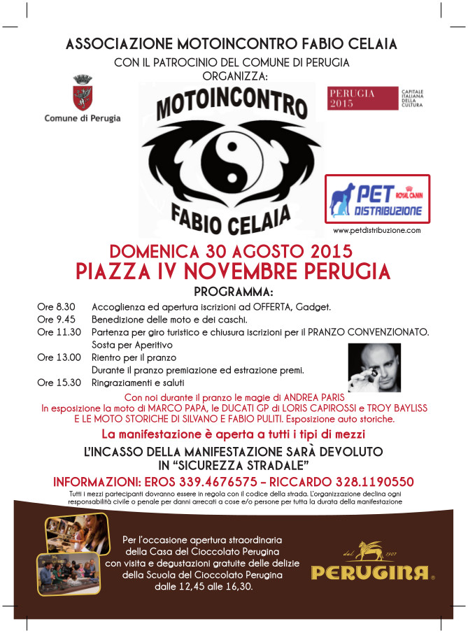 locandina motoraduno 30 agosto