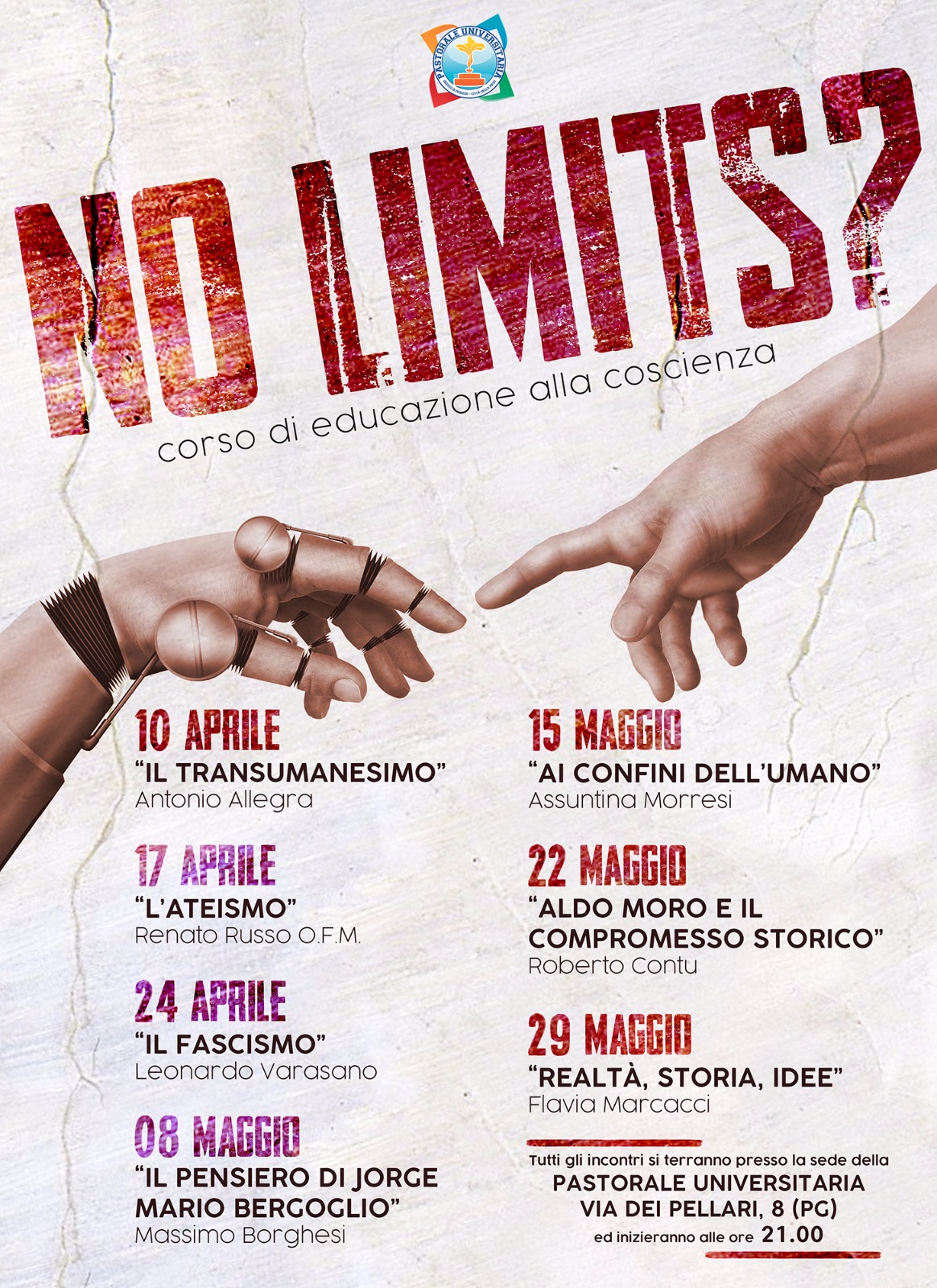 locandina no limits. corso di educazione alla coscienza