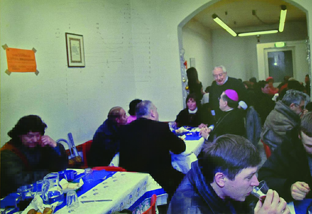 mensa foto darchivio sullo sfondo ponziano benedetti