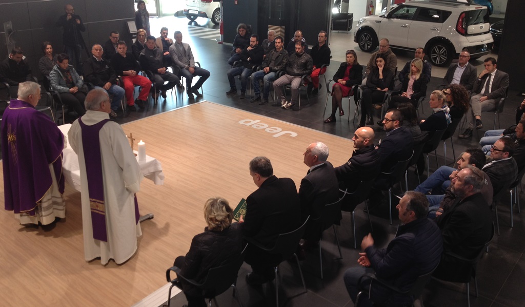 messa in preparazione alla pasqua alla centralcar di perugia presieduta dal card bassetti